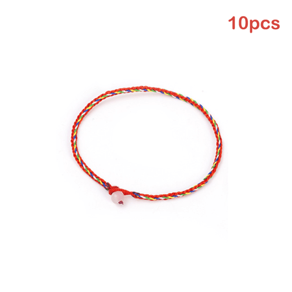 10 STK Enkel enkelt perle mote tau armbånd kvinner rød tråd A 63f0 | A |  Fyndiq