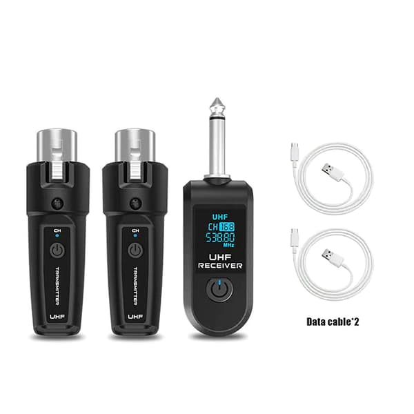 Trådløst mikrofon sender/mottaker-system 2.4G XLR-adapter 1
