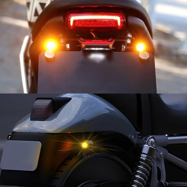 1Par Motorcykel Blinklys Mini LED Kugle Blinker Lys Indikator A3