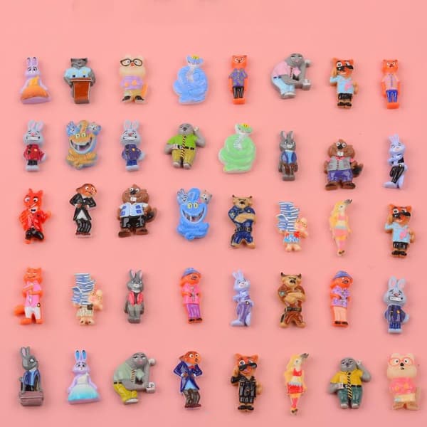 10 st tecknad Zootopia Blind Bag Nyckelring Överraskning Blind Bag Ki A2