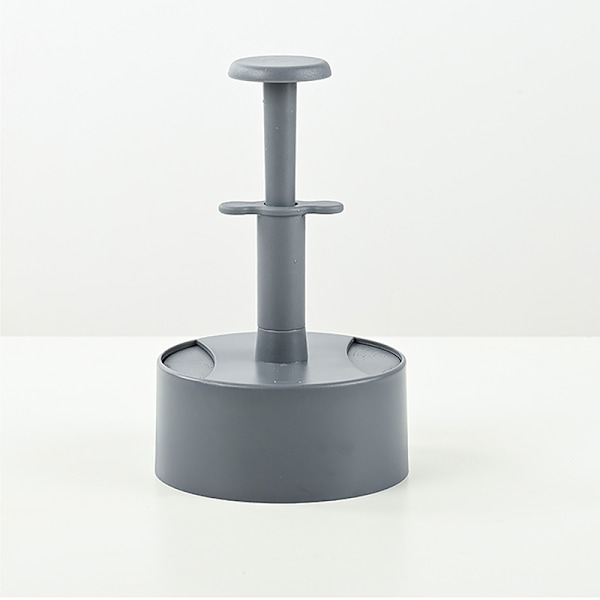 Manuell Hamburger Köttpress ABS Rund Non-stick Fylld Köttpaj Gray