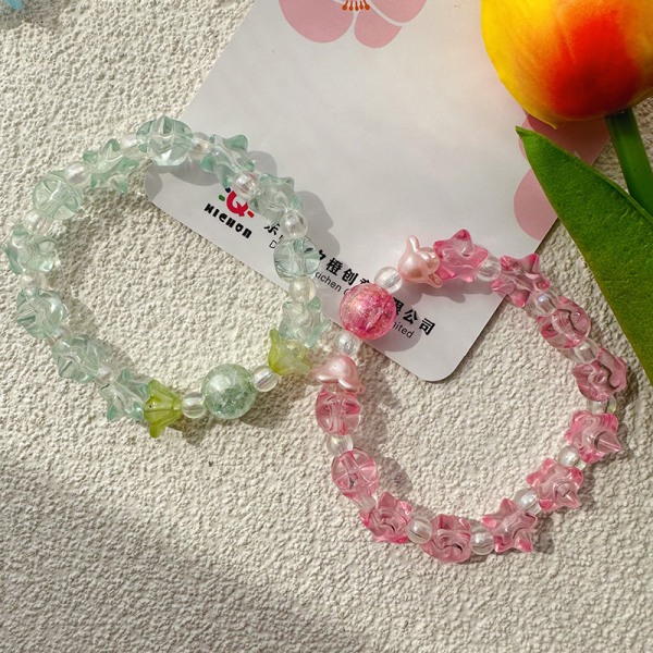 Ins Håndlavet Beaded Armbånd e Soft e Kvinde Student Hand String A3