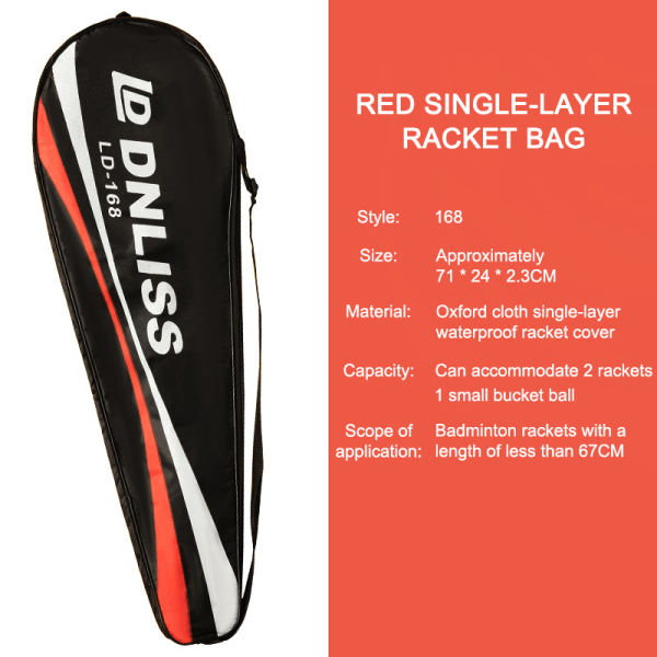Badmintonracketdeksel Beskyttende deksel Portable Bag Racket Cov 4#