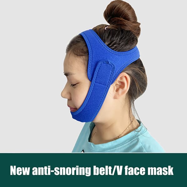 Anti Snorke AntiSnorke Enhet Kjevestropp Stopp Snorking Hake Søvn A Blue B