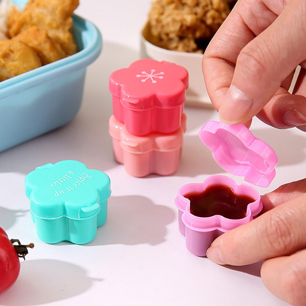 4 Stk Mini Sauce Flaske Ketchup Sennep Beholder Lækagesikker Disp Fowers