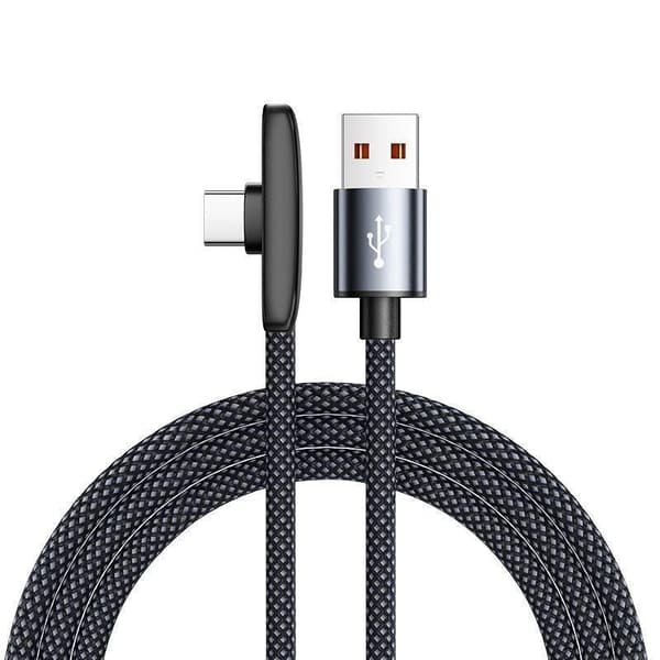 90 graders typ C-kabel 120W snabbladdning dataöverföringskablar 100cm