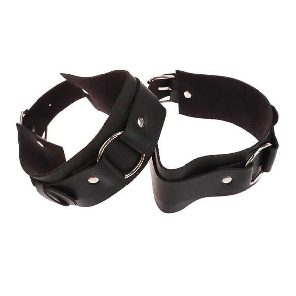 Män PU Läder Armband Armband Sele Bälten Justerbar Bondag