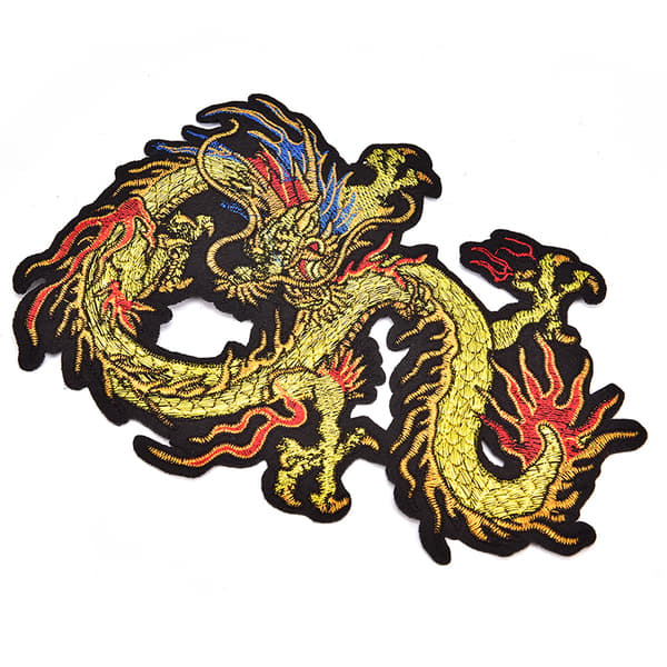 Applikation Broderi Dragon Patches för kläder Coat Iron On Se
