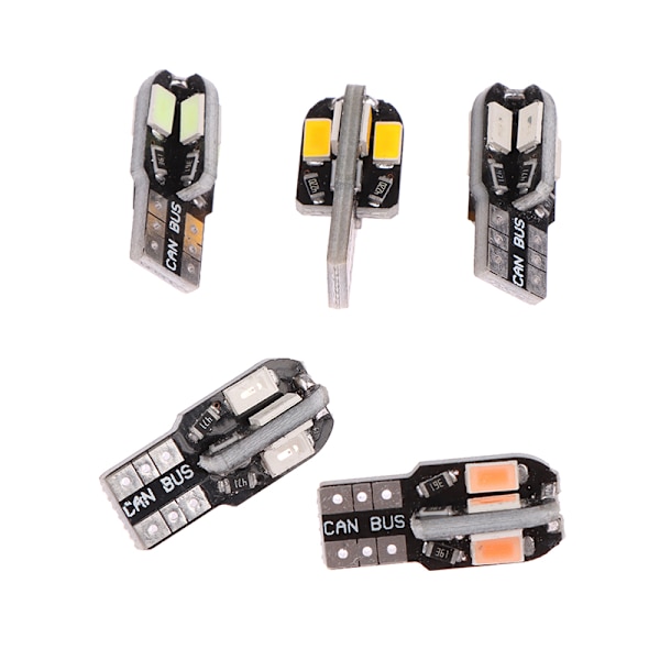 2kpl T10 LED-polttimot Canbus 5630 8SMD rekisterikilven lamppu auton kartta Ice Blue