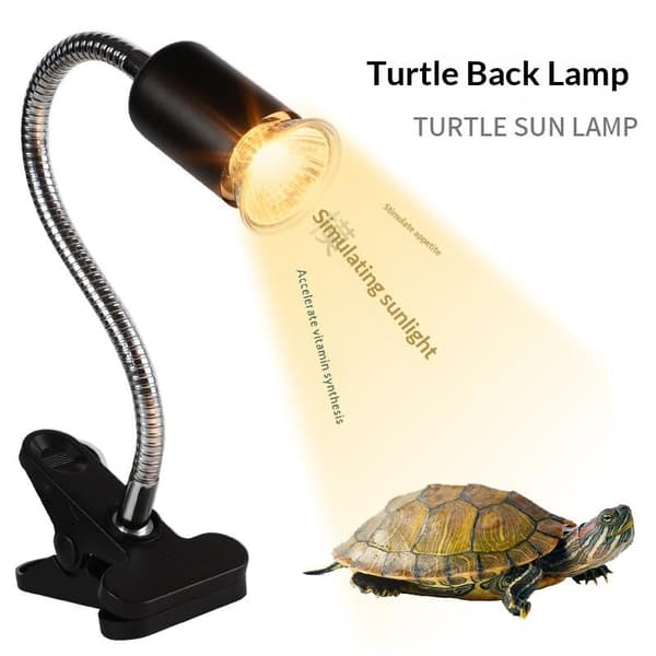 1 sett reptil varmelampe 50/75W UVA UVB lys roterbar soling 75W A