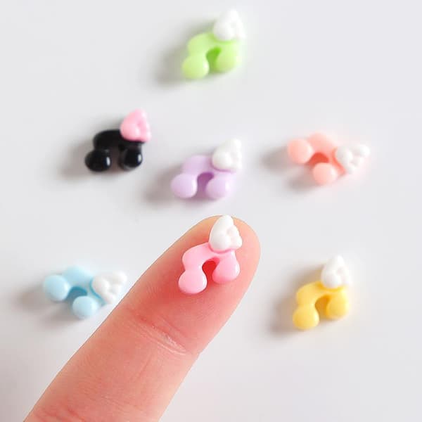 e Pastel Harpiks Musiknode Charms Med Englevinge Design Til DIY Blue