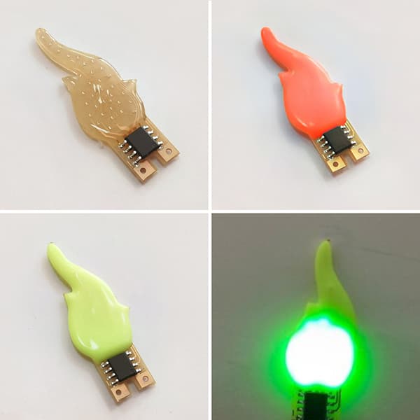 3v Led Cob Flash stearinlys Fleksibel Filament Diode Light Decorati Green