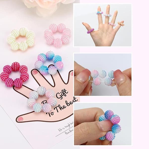 5 stk sett fingerringer for kvinner menn justerbar sensorisk A2