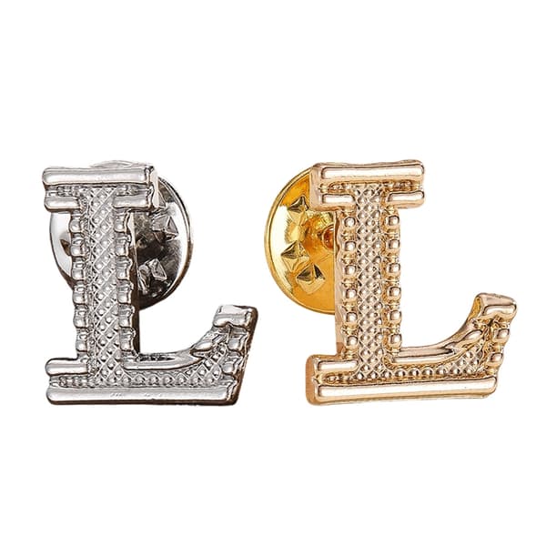 2 STK Nye Metall Initial A til Å Pin 26 Engelske Bokstavnåler Brosje J