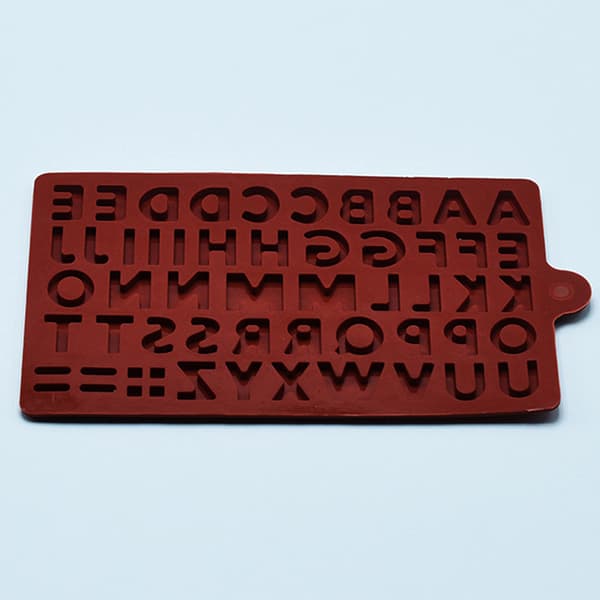 1 Stk Silikone 26 Letter Chokolade Bageforme DIY Kage Decorati Red