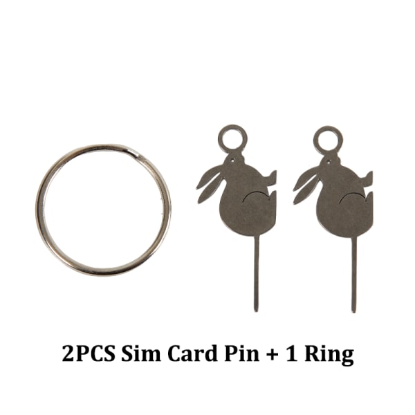 2 stk/sæt Universal Sim-kortbakke Ejector Eject Pin Key Fjernelse