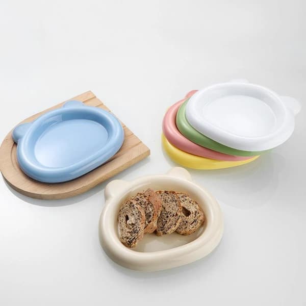 e Björnformade Plasttallrikar Säkert Material Okrossbara För Husdjur A5