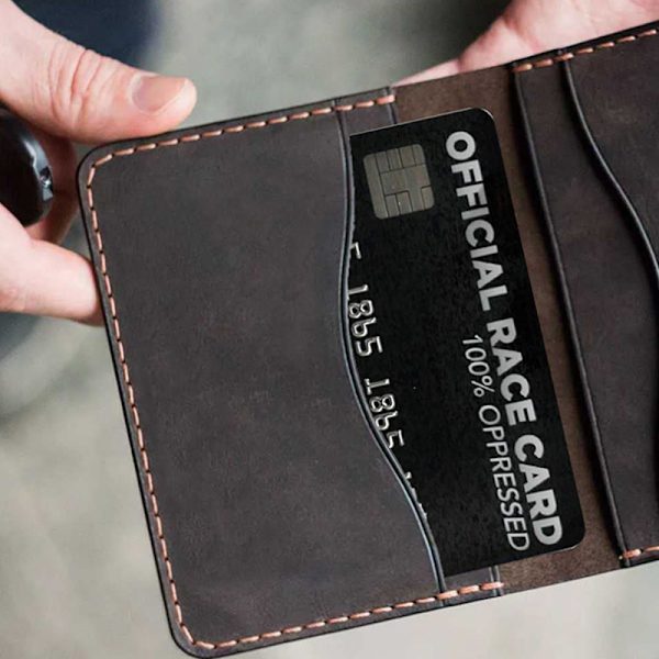 Sort Privilege Card Gag Novelty Wallet Størrelse Collectable Lamina