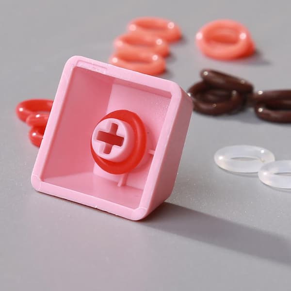 100 stk. silikon O-ring tastaturbryterdemper for MX-bryter og White 100pcs