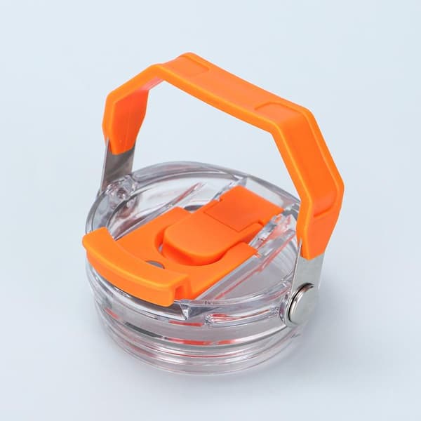 For 30oz utskiftbart gjennomsiktig plastkopplokk varmebestandig Orange