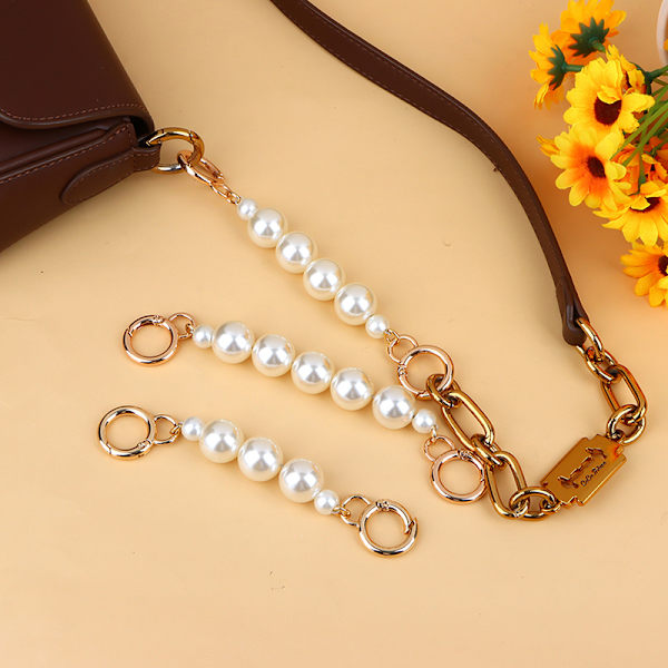 Laukun jatkoketju Crossbody kukkaro Pearl Chain Strap Käsilaukku D 14.5CM