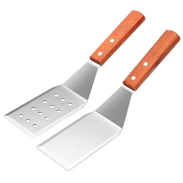 Spatel og grillskraber i rustfrit stål, non-stick, holdbar A1