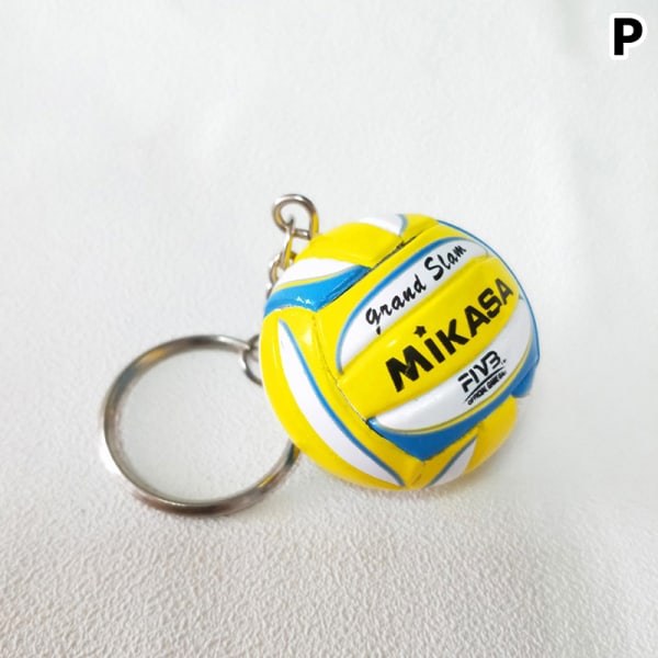 Mini Volleyball Legetøj Sport Nøglering Til Mænd Kvinder Pung Bil Bal B