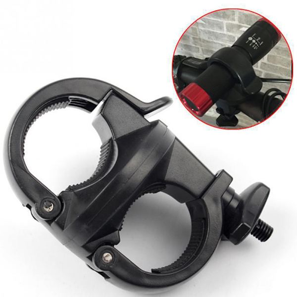 Sykkelsykkellys med lys med brakettbrakett 360 grader R black