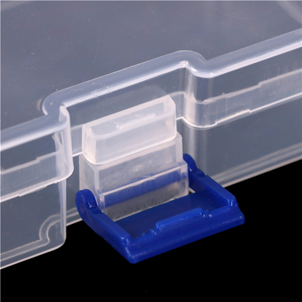 Plast klare deler Oppbevaringsboks Smykker Craft Container Organiz