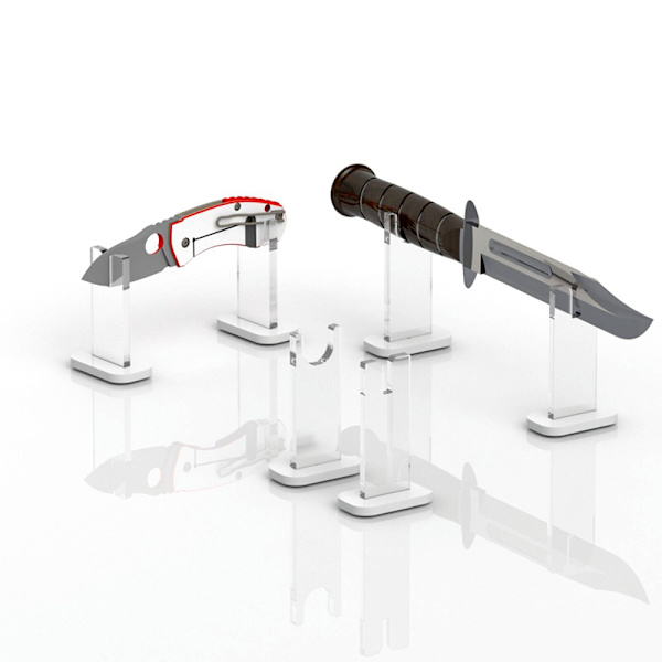 Akryl Display Stand Knives Holder ter Display Holder Collecti Clear