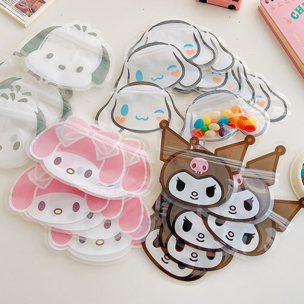 10 stk Ziplock Bag e Candy Cookie Emballasje Poser Gaveinnpakning C