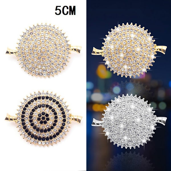 Kreative krystalbrocher Pins Broche Cardigan Faste seler Dre A