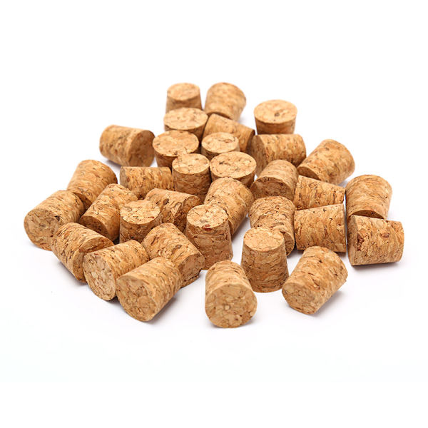 10 stk. Koniske naturlige korkpropper til vinflasker 18 10pcs