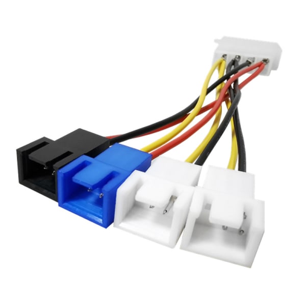 4-stifts Molex till 3-stifts fläkt Power Datorkylning 1pc