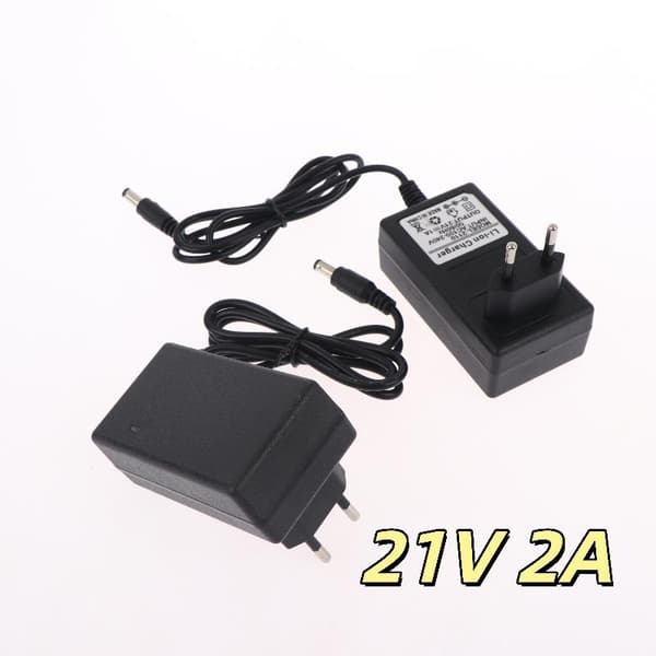 1 stk. 21V lithium batterioplader 1A 2A til 18V intelligent strømadapter 21V 1A