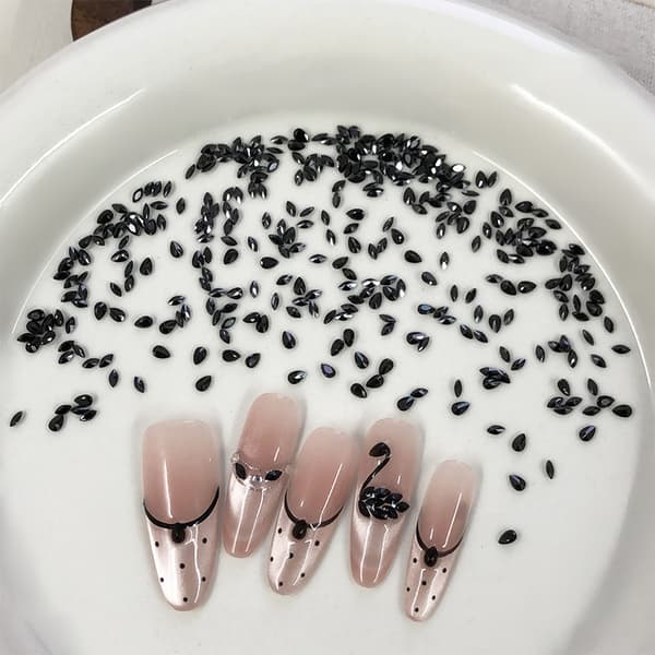 Nageldekoreringskit Små Berlocker Mini Droppformade Strass 5