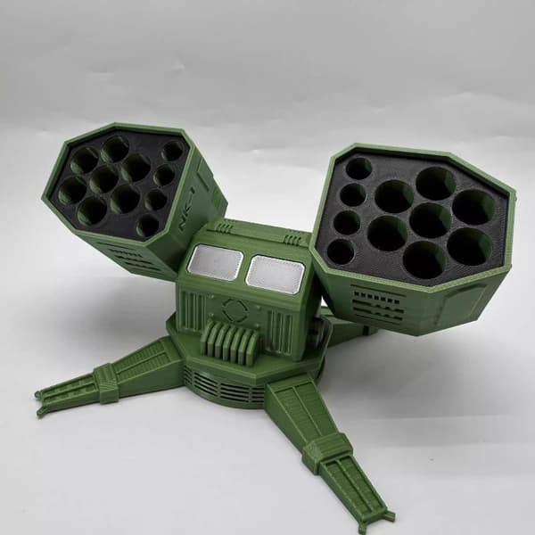 1 st 3D-printad batteriorganisatör skrivbordsprydnad med AA/AAA/ A3