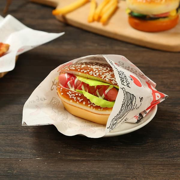 100 ark fettsäkra hamburgeromslag Isolerad Pro Quality H C