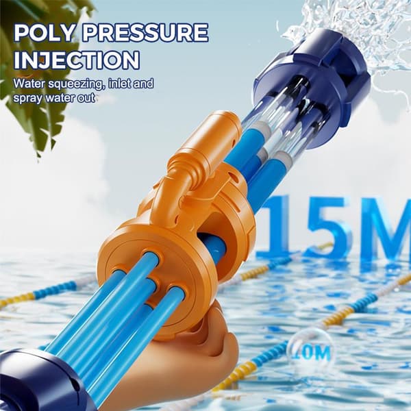Gatling Vand Træk Ud Vand Soaker Blaster Til Pool Strand Udendørs A1