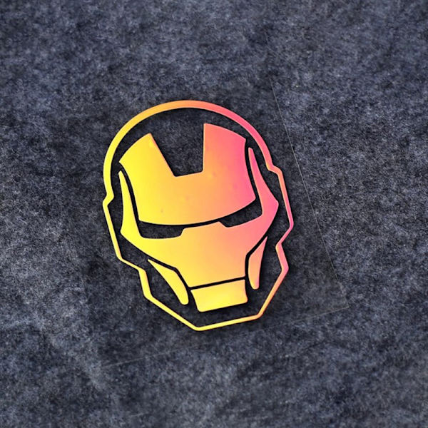 Iron Man Avenger Car Musta Heijastava Tarra Moottoripyörä Auto Tr A3