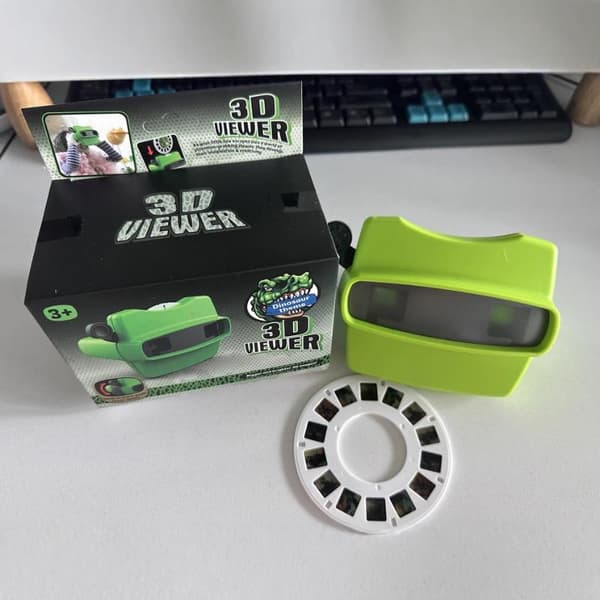 Ny 3D View-Master 3D utdanningsvisningsmaskin 7 bilder Mini Th animal theme
