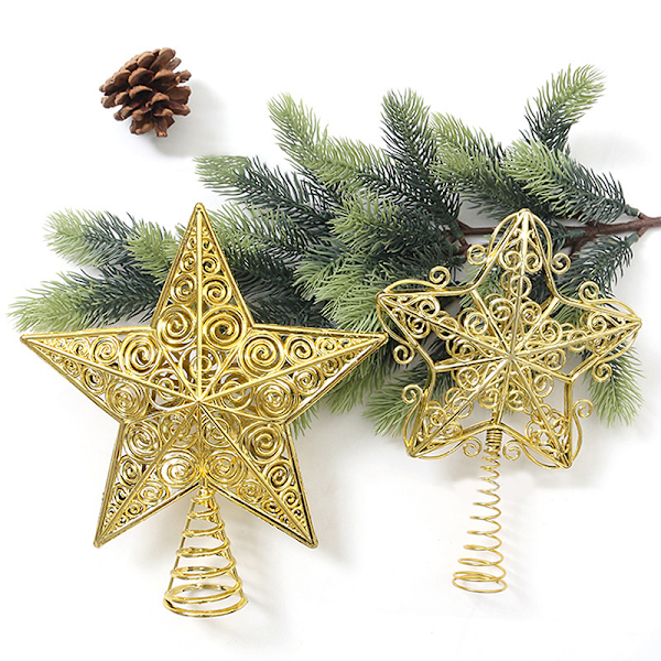 Joulukuusen Sparkle Star Glitter Snowflake -huippu Xmas-juhliin A4