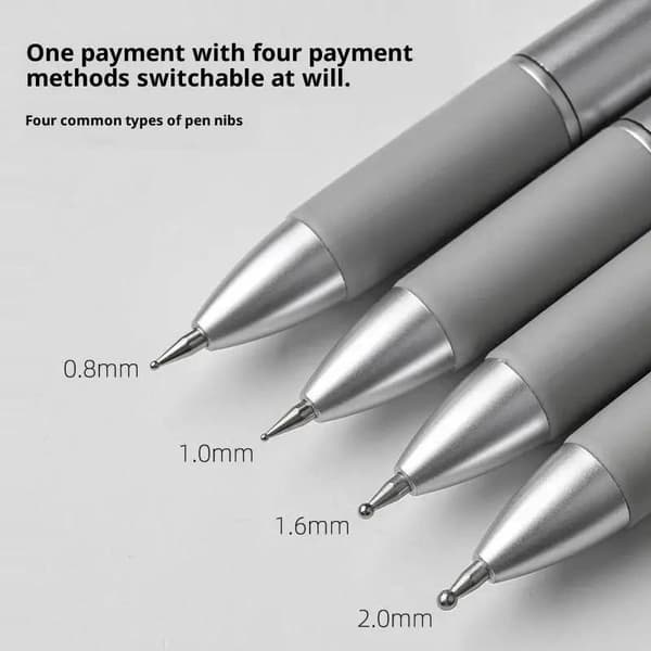 5-i-1 Nail Art Dotting Tools Disc Nail Drill Point Nail Point Silver