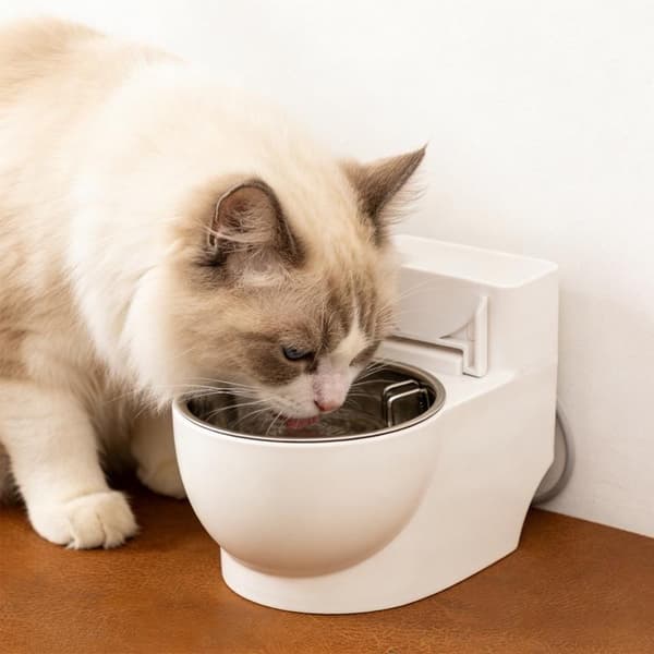Kjæledyr vanndispenser Morsom simulering Closestool vanndispenser C