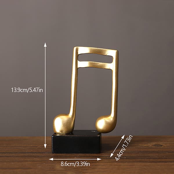 Simple musikalske noder Model Ornament TV kabinet Hjem dekoration A3