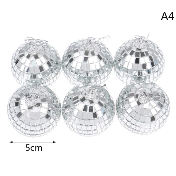 Joulupallokoristeet 2-8cm Mini Disco Mirror Ball Christmas A4