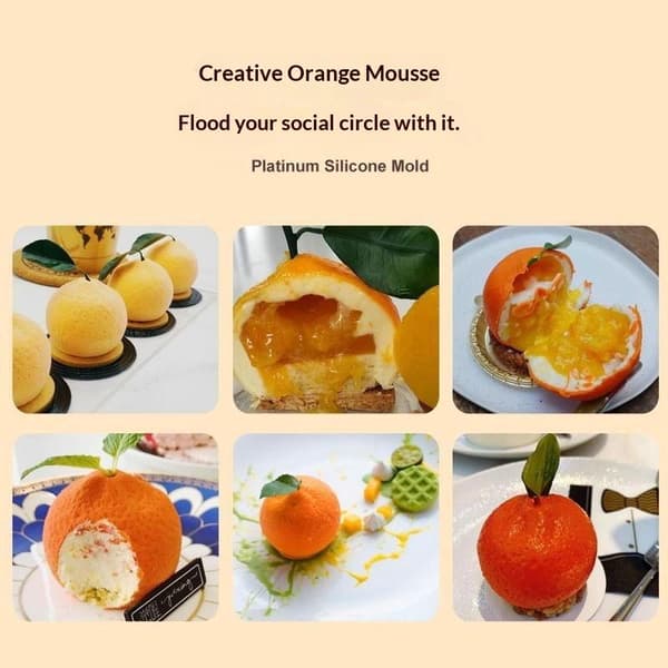 3D Citronform Frugt Silikoneform Kage Mousse Fransk Dessert C A2