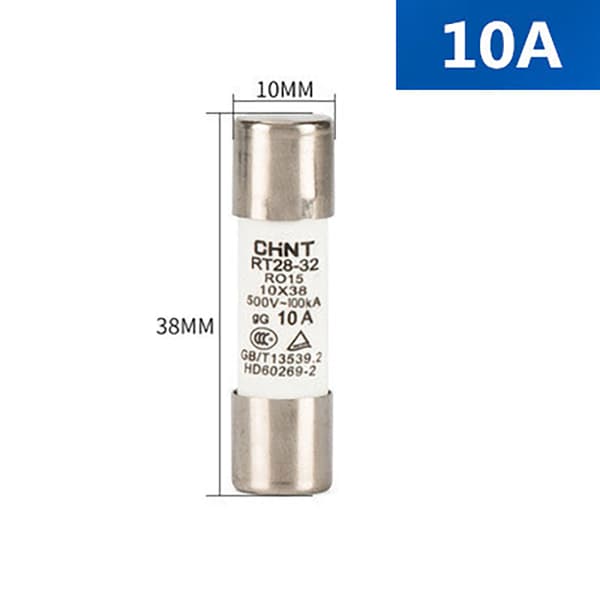 1 stk 500V 10*38MM 2A 4A 6A 10A 12A 16A 25A 32A DC PV Solar Sikring 6A