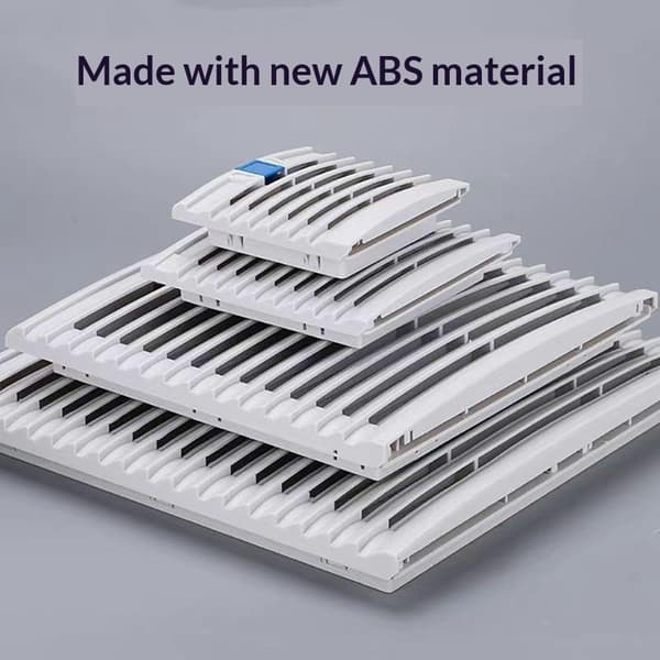 Luftventilasjonssystem ABS Skapventilasjon Filter Hvit Nei 116mm B