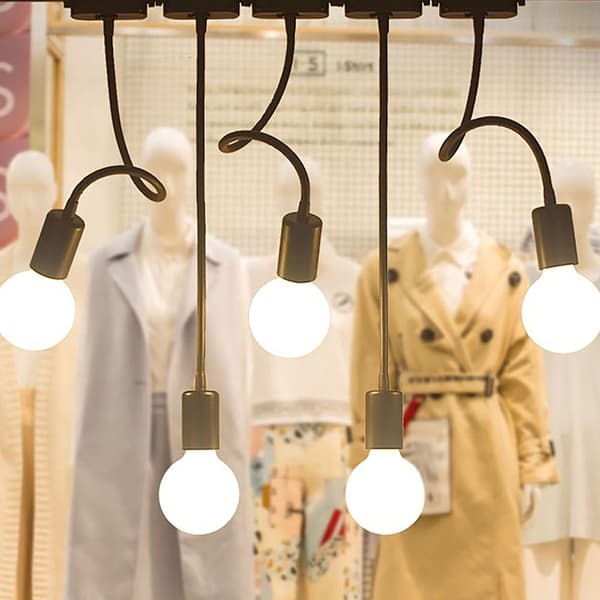 LED-spårbelysning E27 justerbar böjbar svanhalslang White 40CM